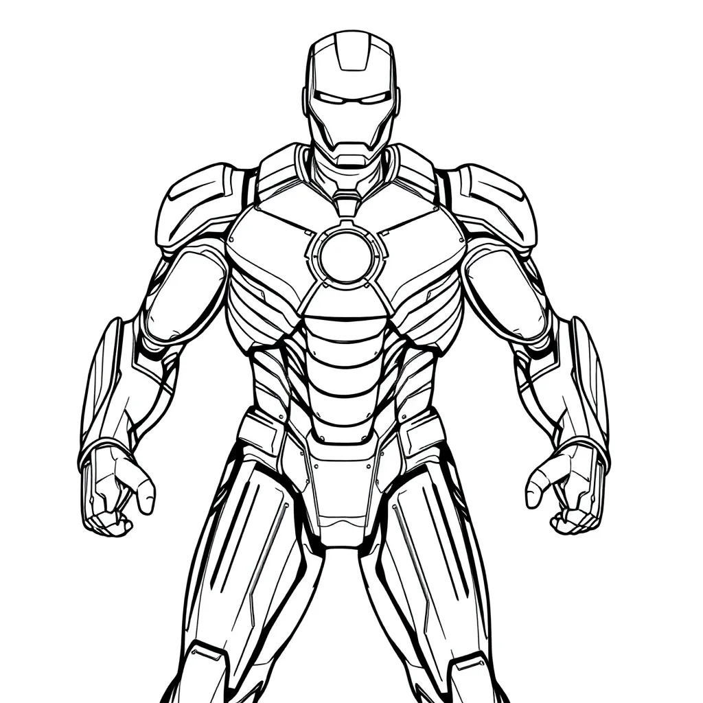 Iron Man coloring page