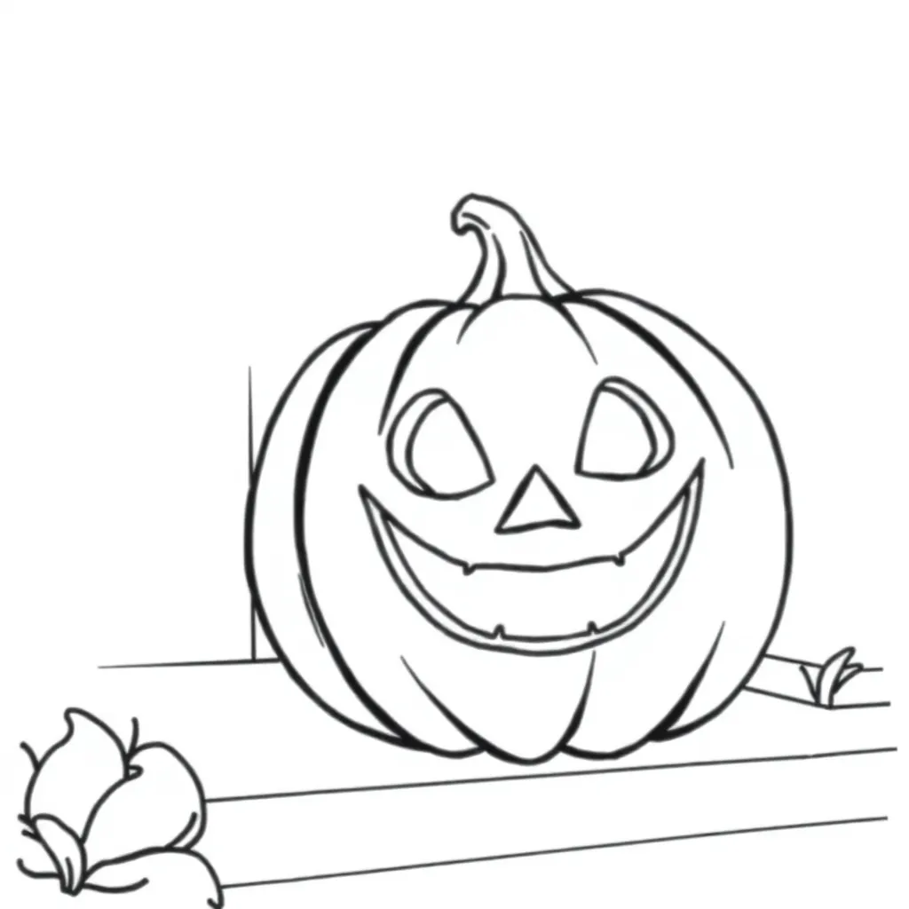 Jack-O-Lantern coloring page