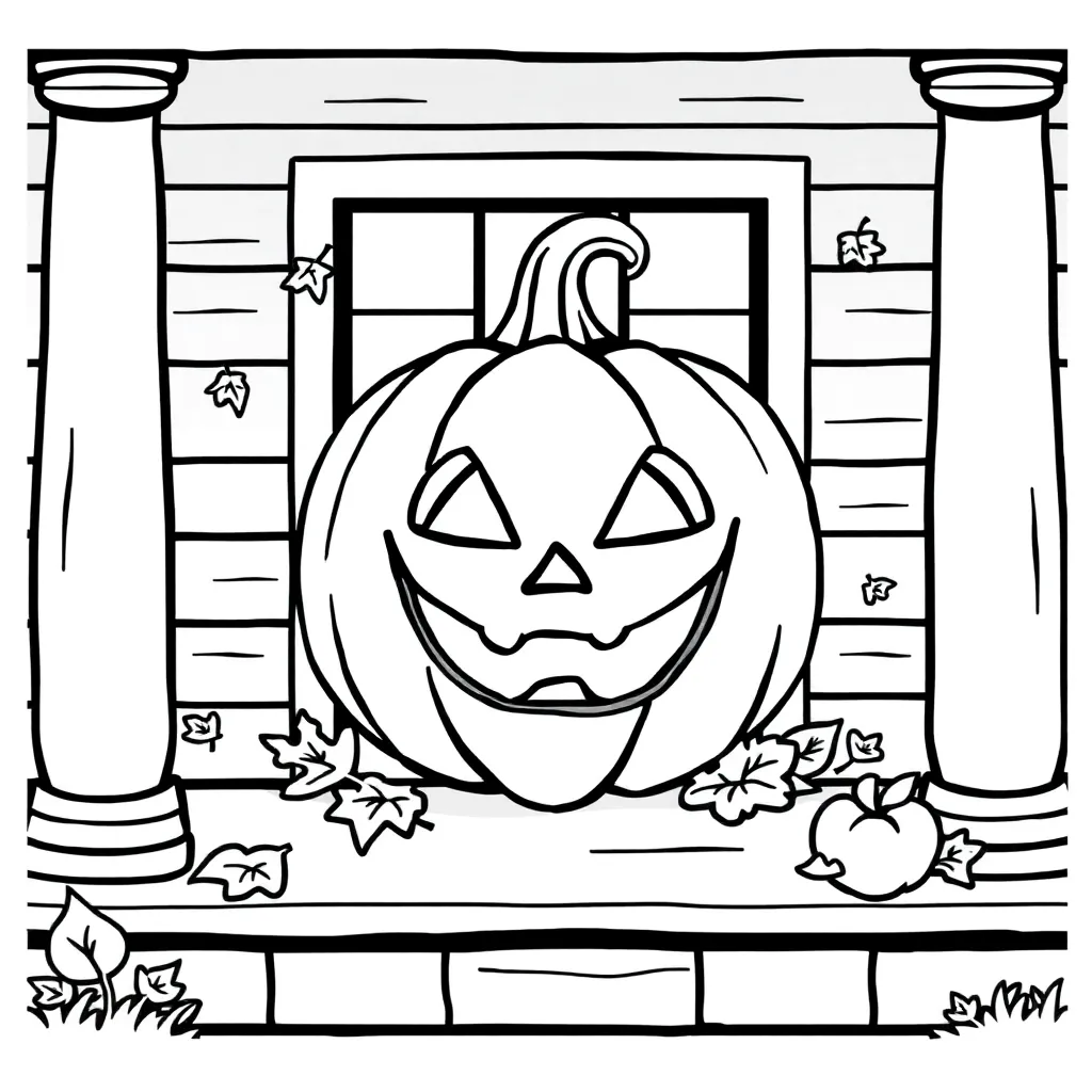 Jack-O-Lantern coloring page