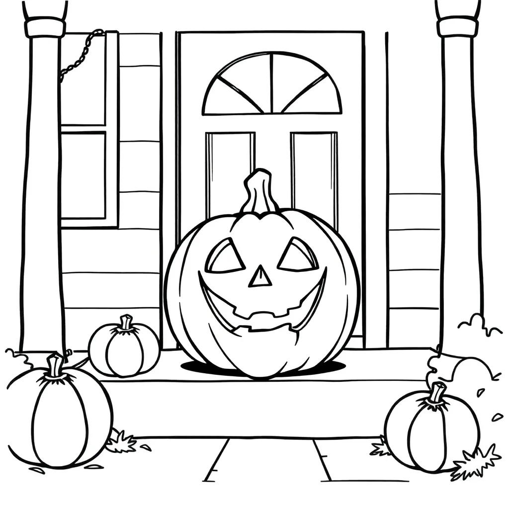 Jack-O-Lantern coloring page