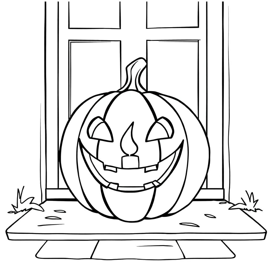 Jack-O-Lantern coloring page