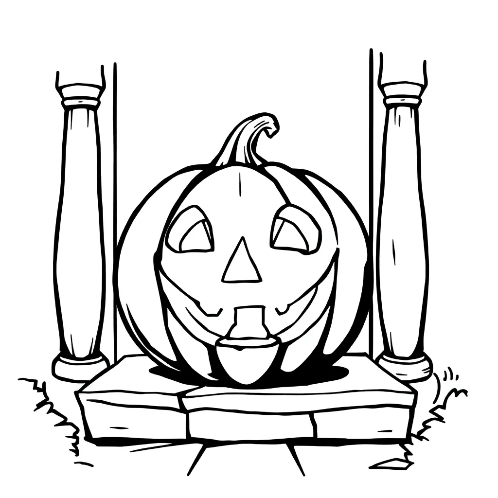 Jack-O-Lantern coloring page