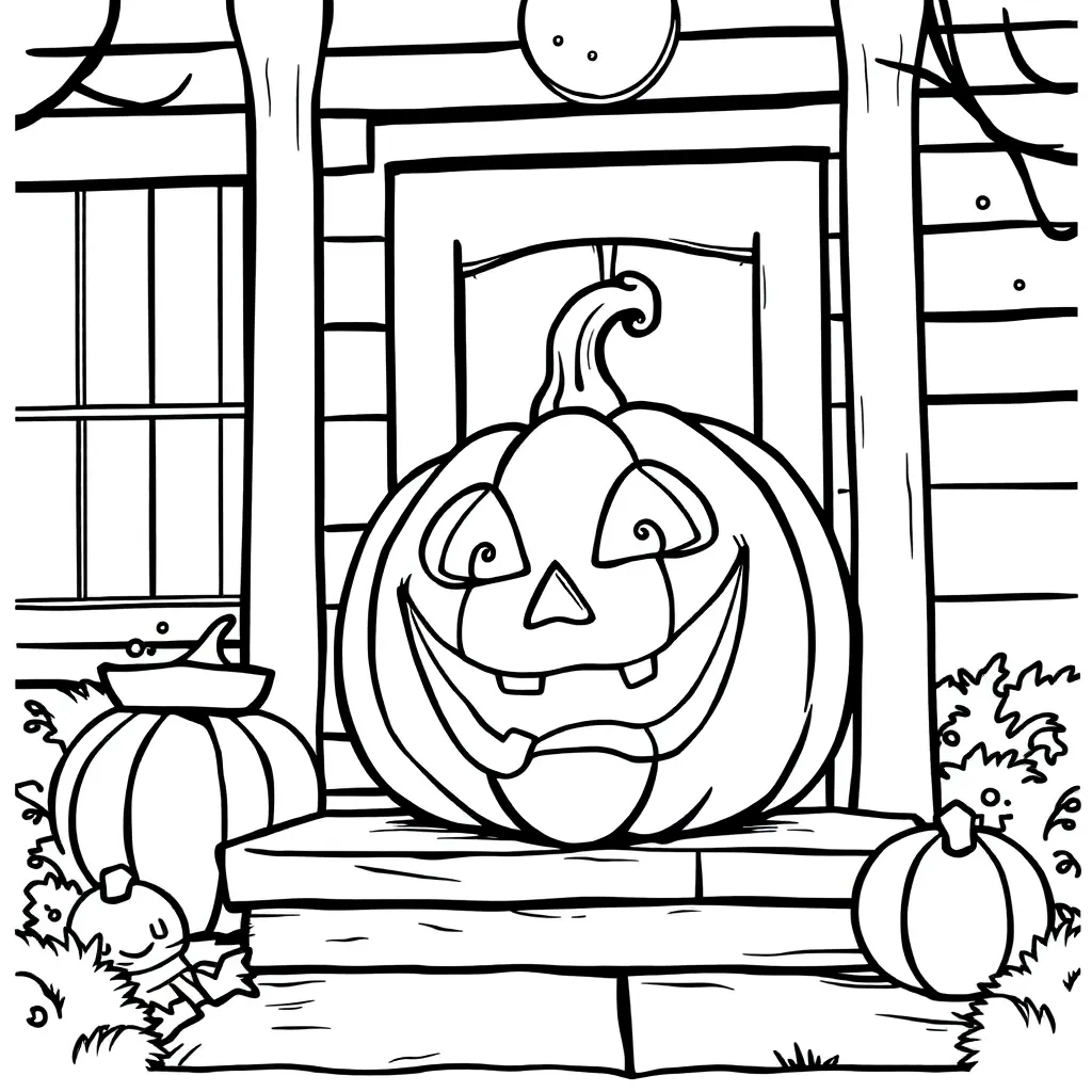 Jack-O-Lantern coloring page