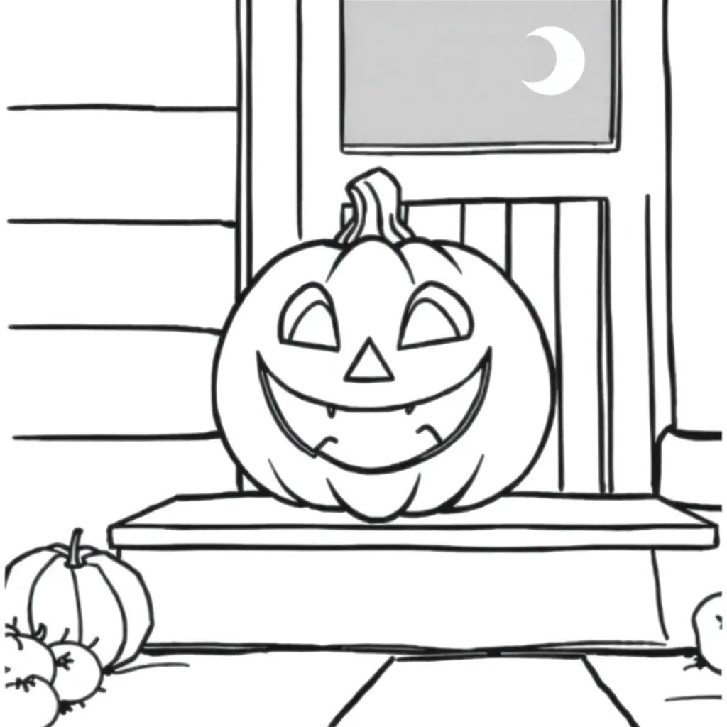 Jack-O-Lantern coloring page