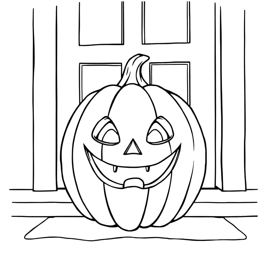 Jack-O-Lantern coloring page