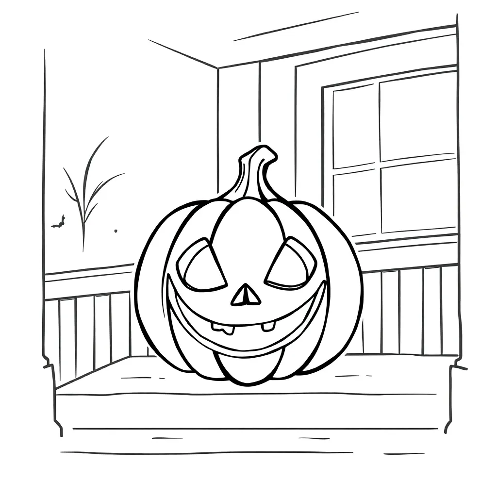 Jack-O-Lantern coloring page