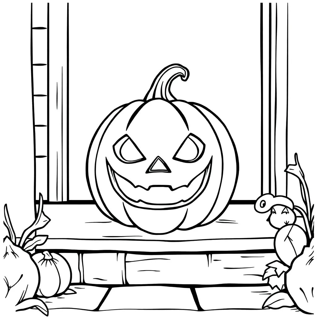 Jack-O-Lantern coloring page