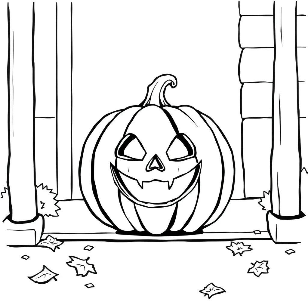 Jack-O-Lantern coloring page