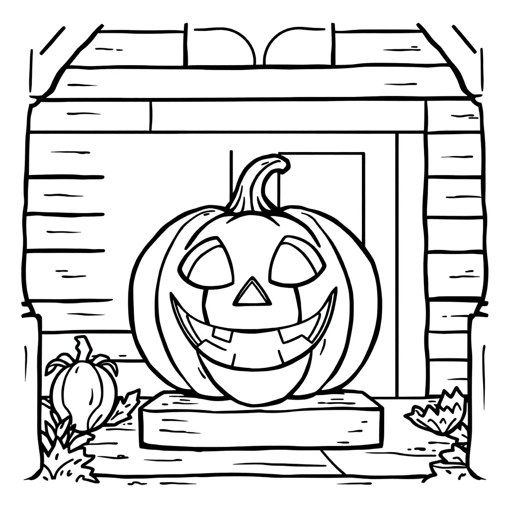 Jack-O-Lantern coloring page