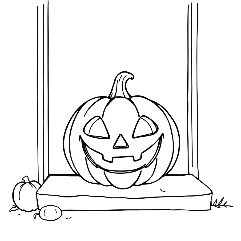 Jack-O-Lantern coloring page