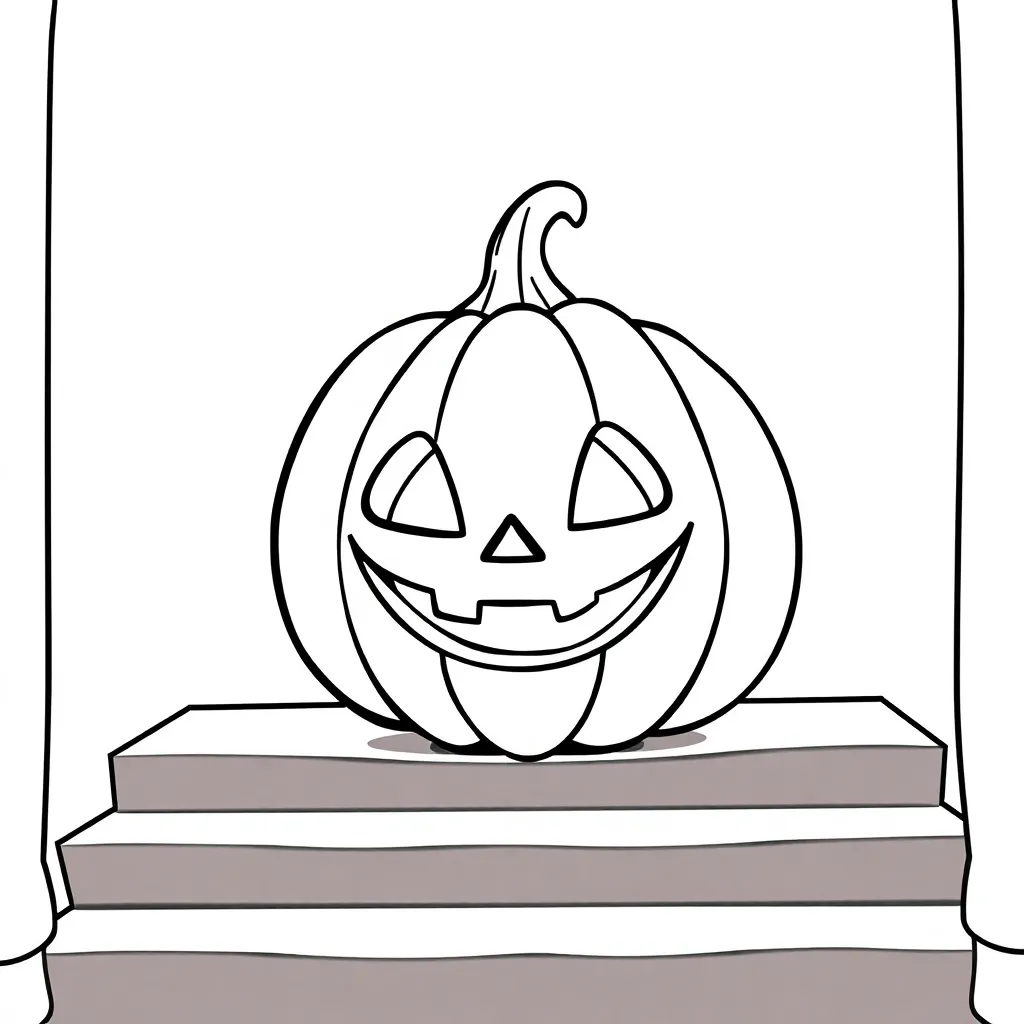 Jack-O-Lantern coloring page