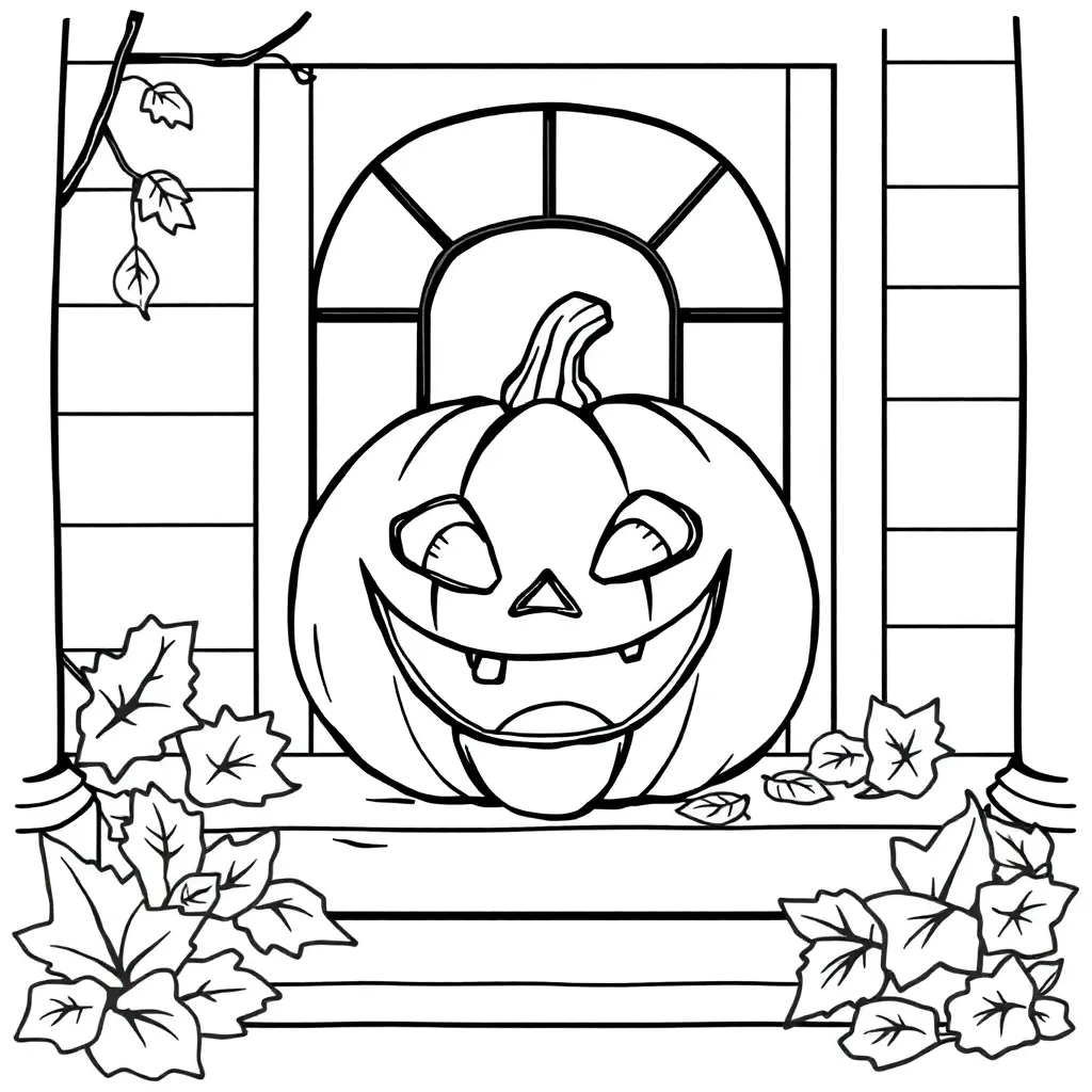 Jack-O-Lantern coloring page