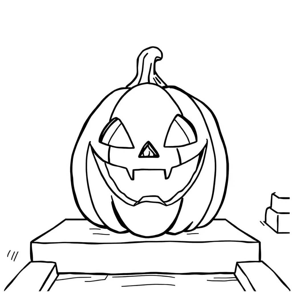 Jack-O-Lantern coloring page
