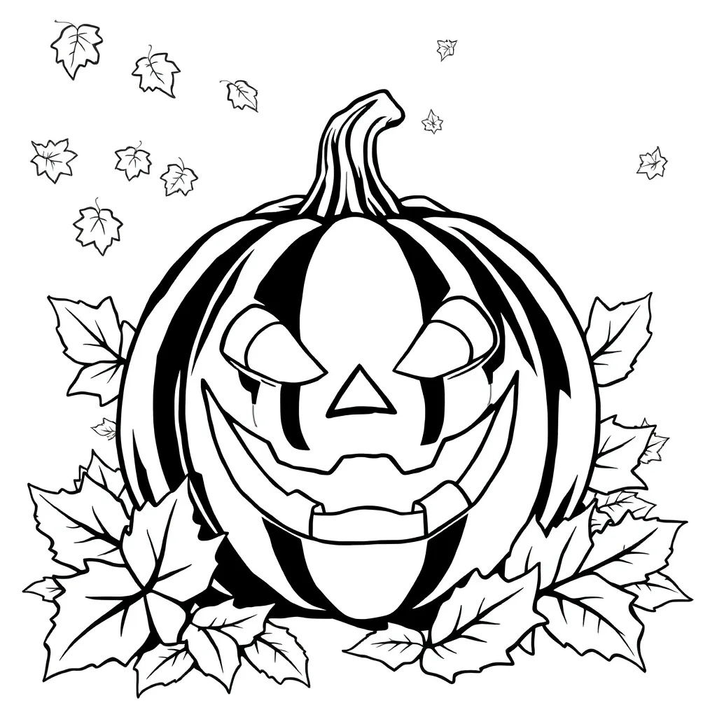 Jack-O-Lantern coloring page
