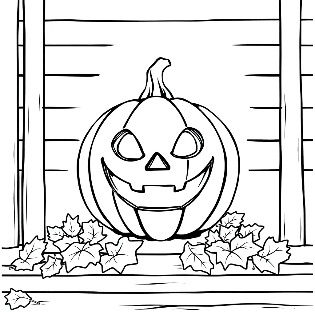 Jack-O-Lantern coloring page