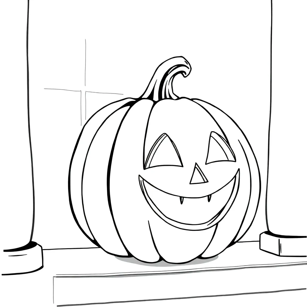 Jack-O-Lantern coloring page