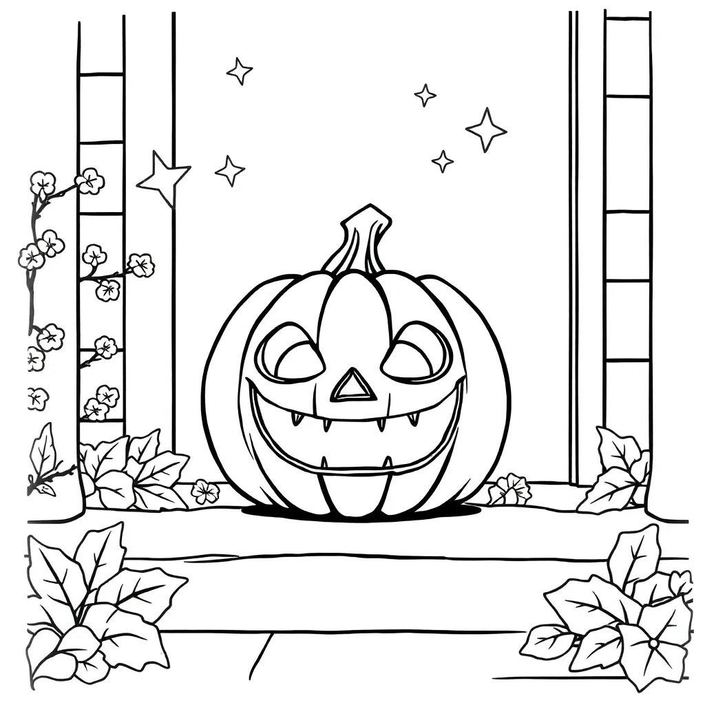 Jack-O-Lantern coloring page