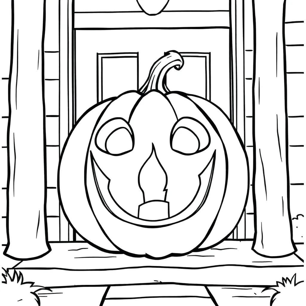 Jack-O-Lantern coloring page