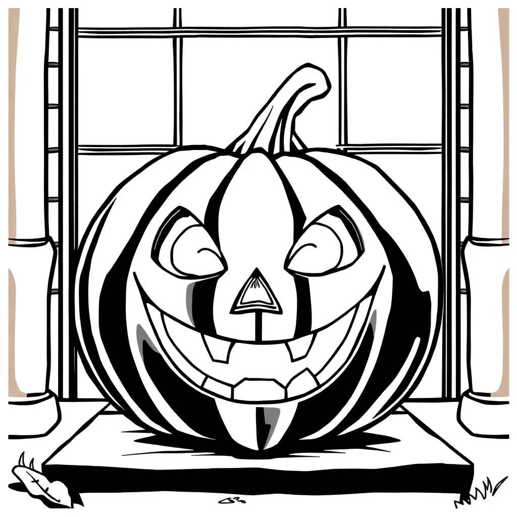 Jack-O-Lantern coloring page