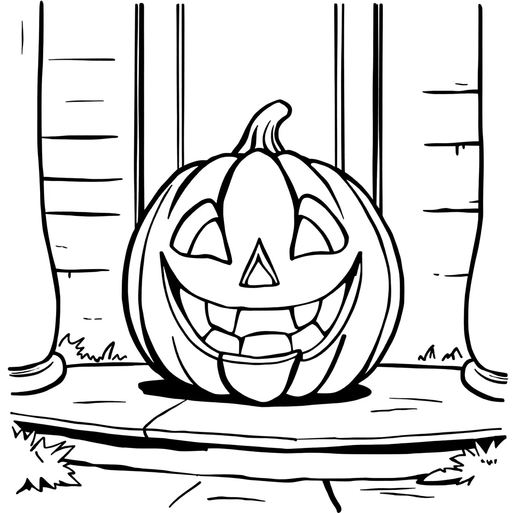 Jack-O-Lantern coloring page