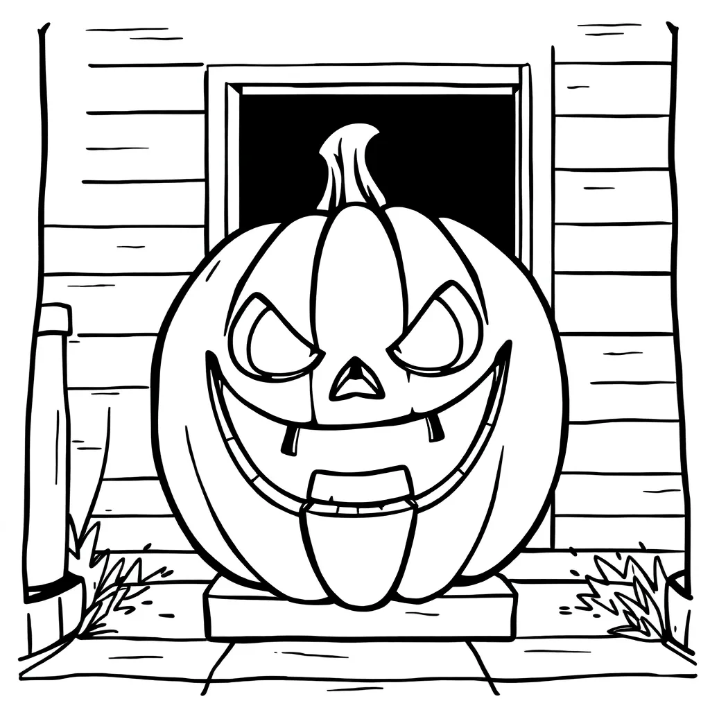 Jack-O-Lantern coloring page