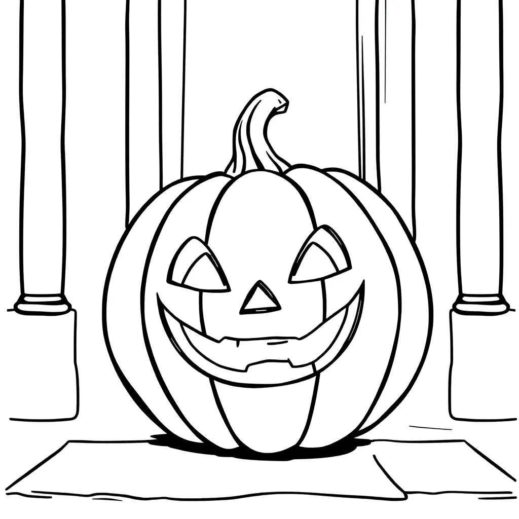 Jack-O-Lantern coloring page