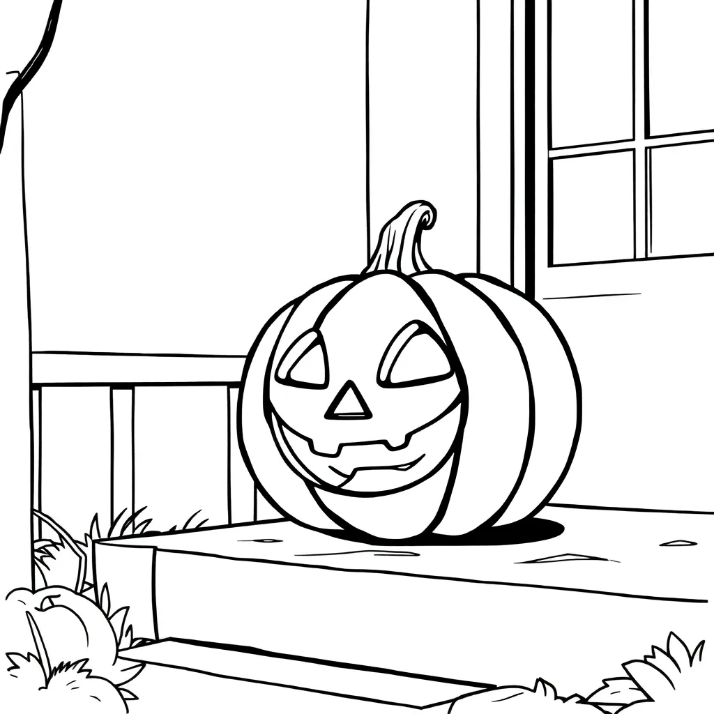 Jack-O-Lantern coloring page