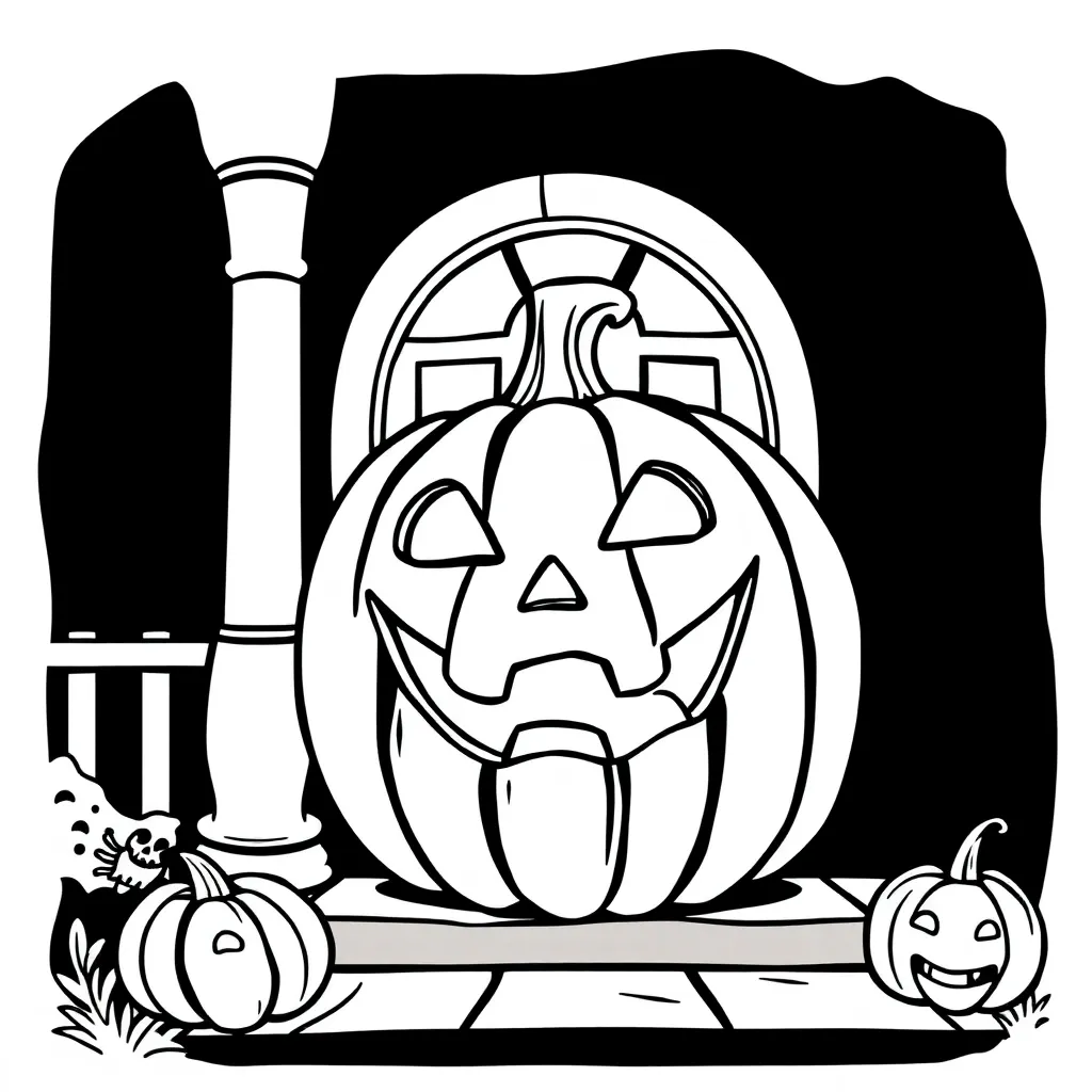 Jack-O-Lantern coloring page