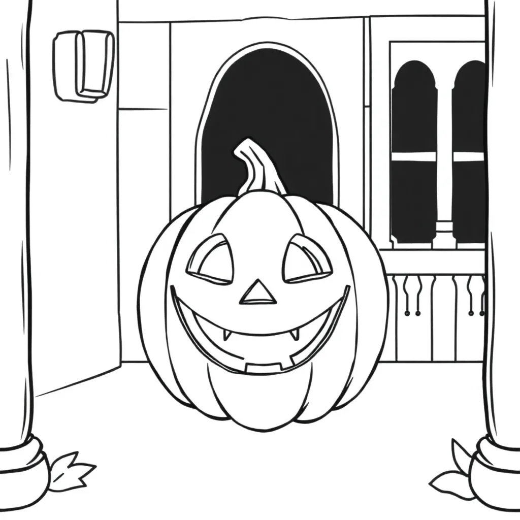 Jack-O-Lantern coloring page