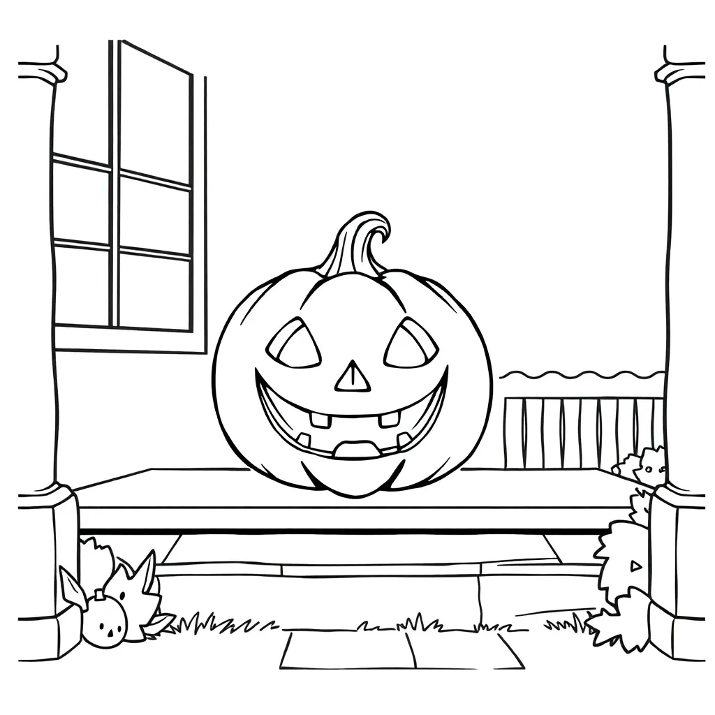 Jack-O-Lantern coloring page