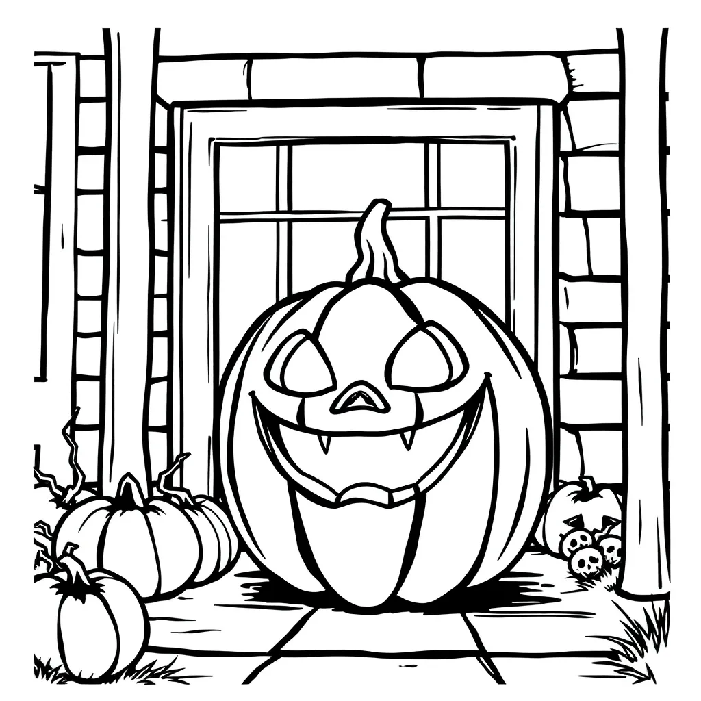 Jack-O-Lantern coloring page