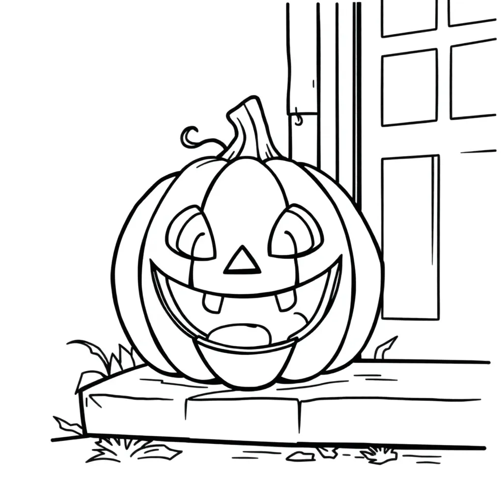 Jack-O-Lantern coloring page