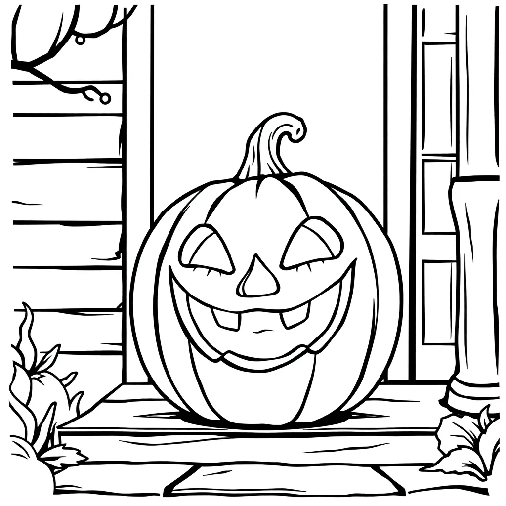 Jack-O-Lantern coloring page