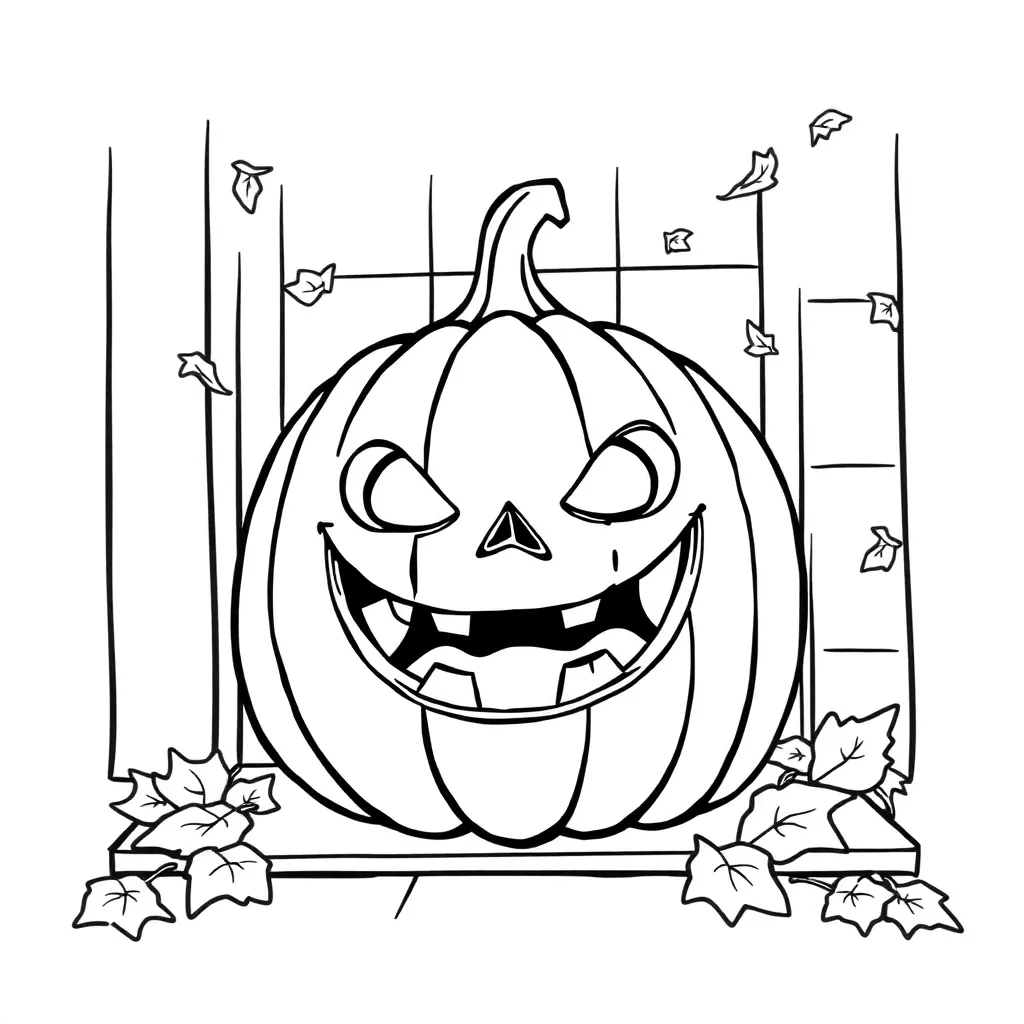 Jack-O-Lantern coloring page