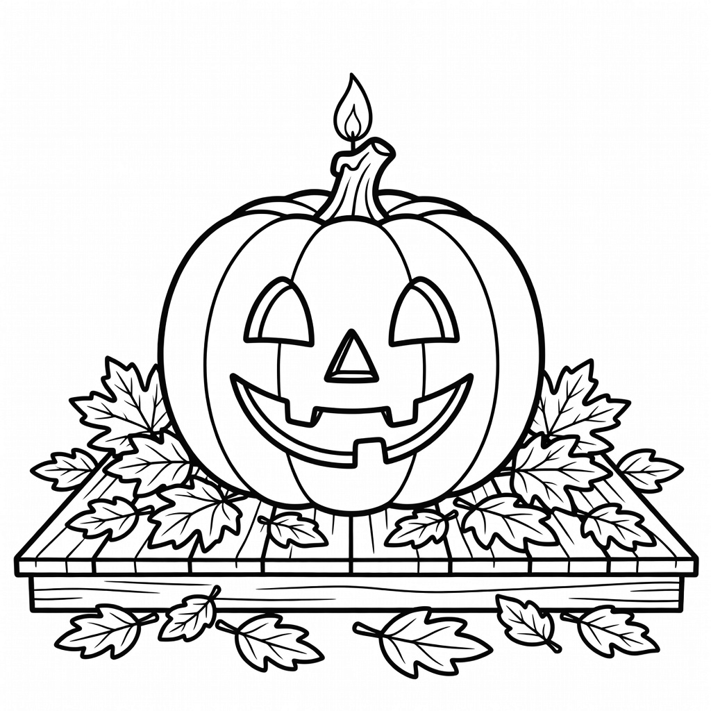 Jack-O-Lantern coloring page