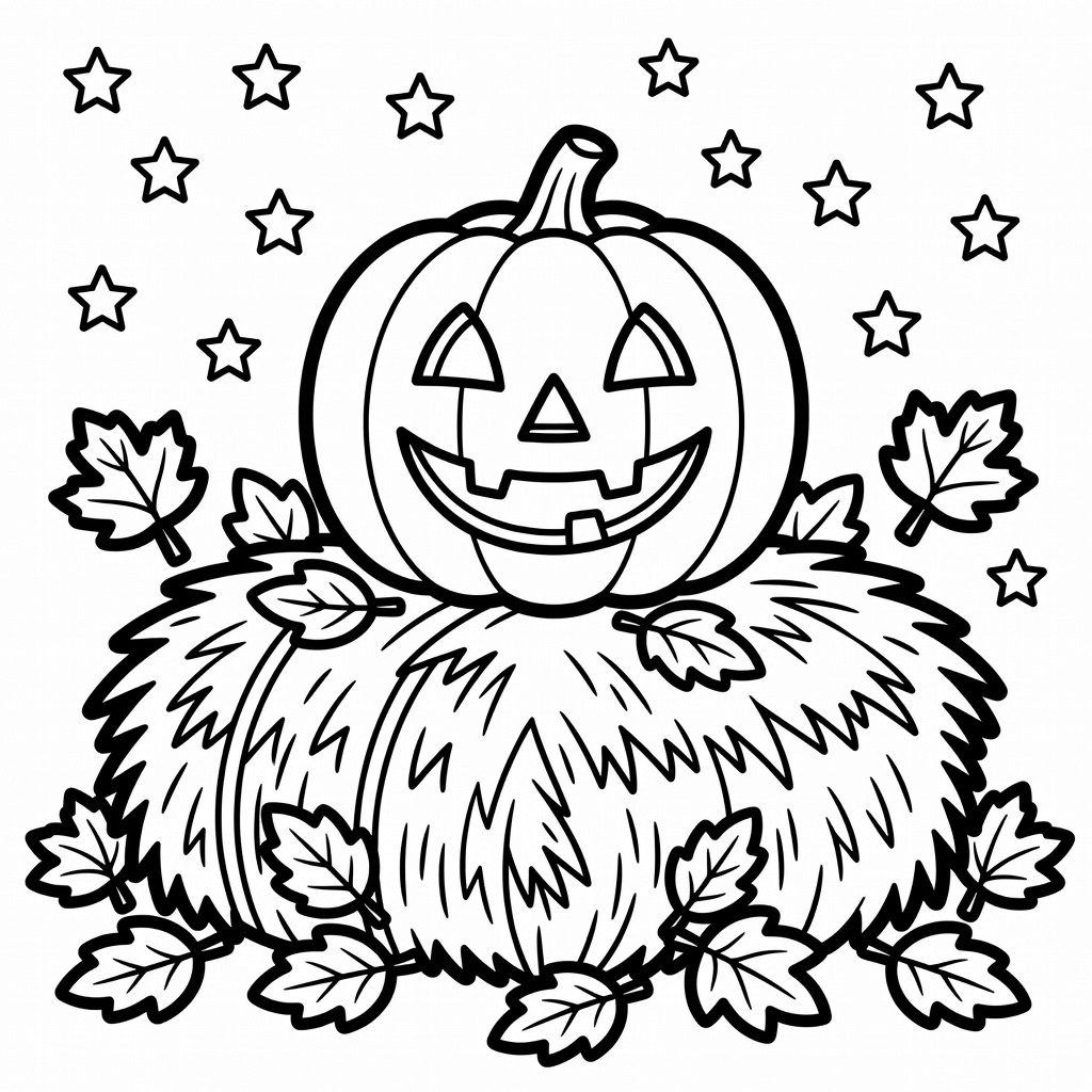 Jack-O-Lantern coloring page