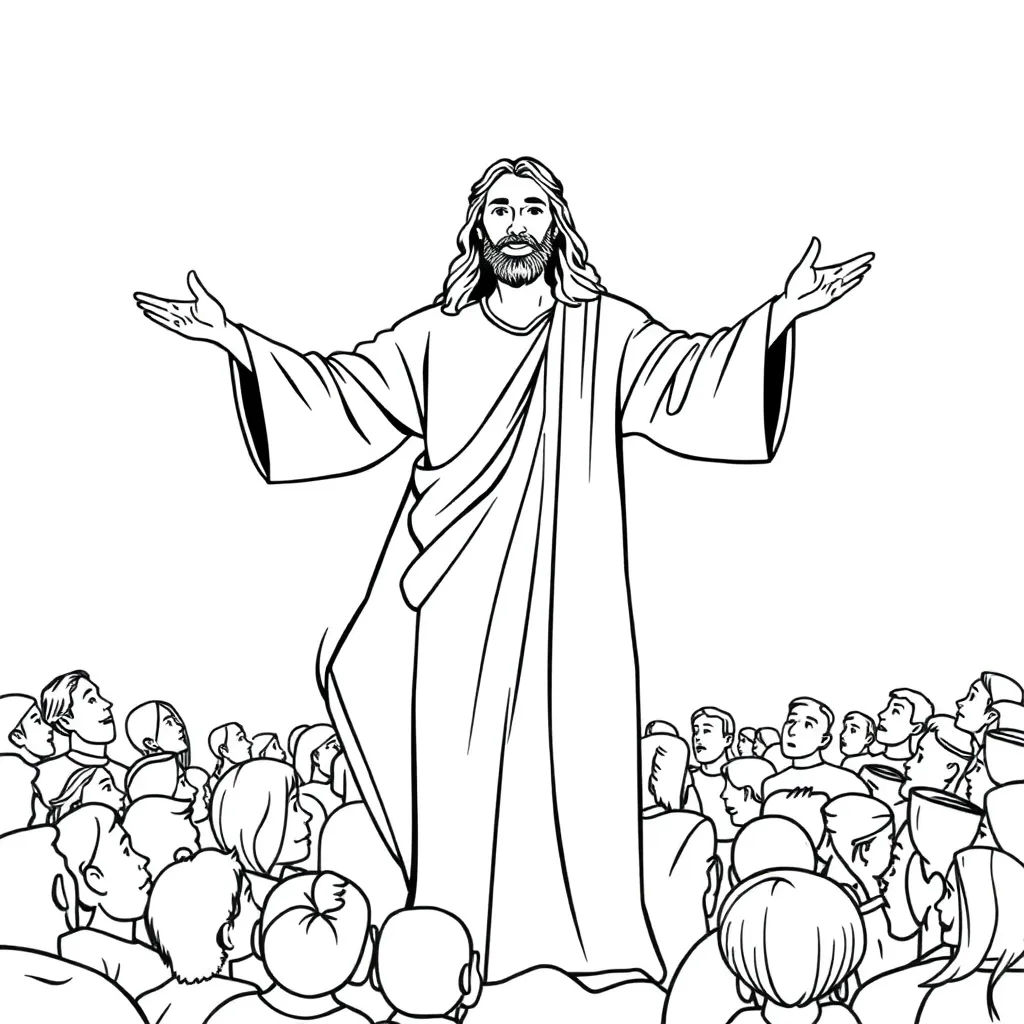 Jesus coloring page