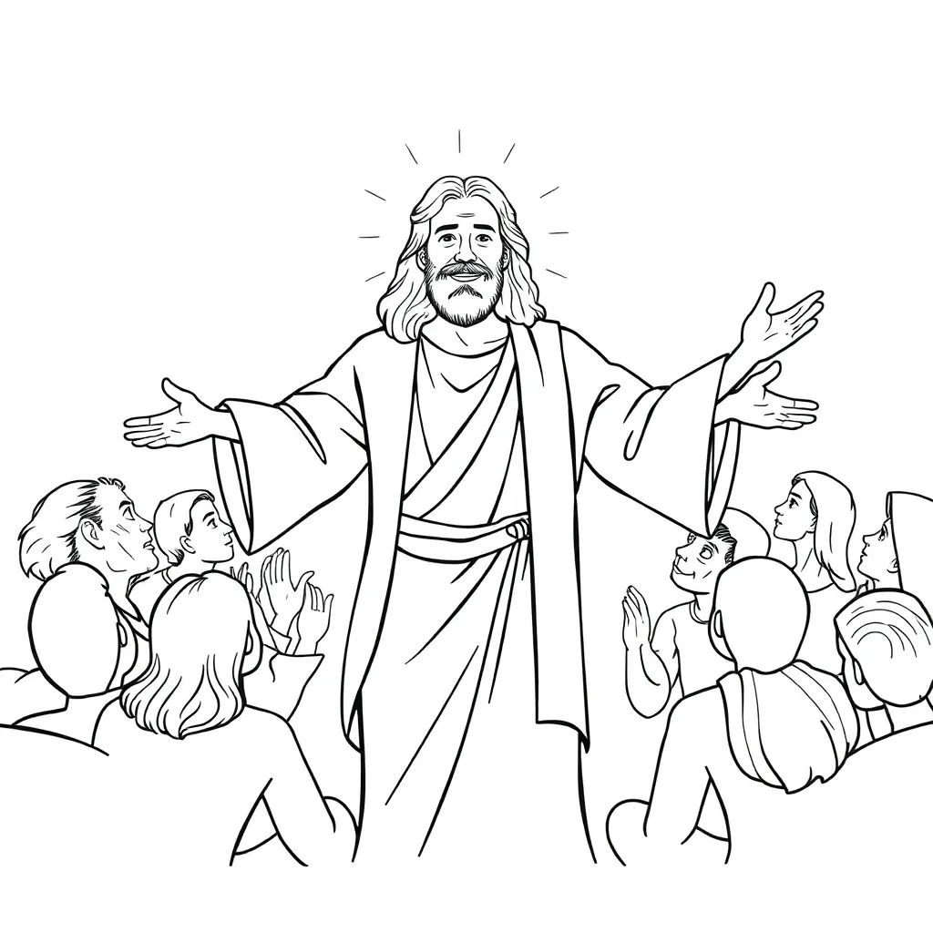 Jesus coloring page