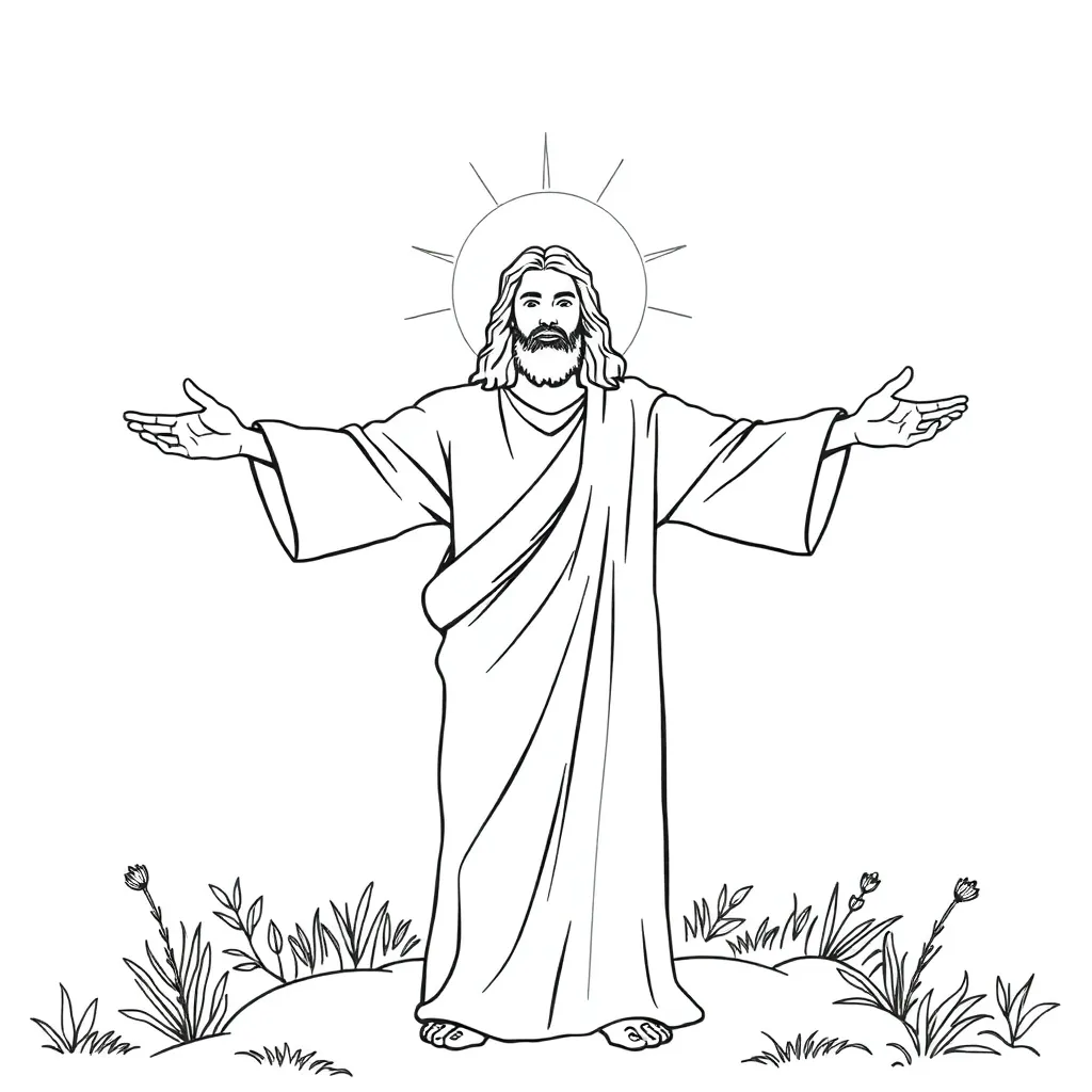 Jesus coloring page