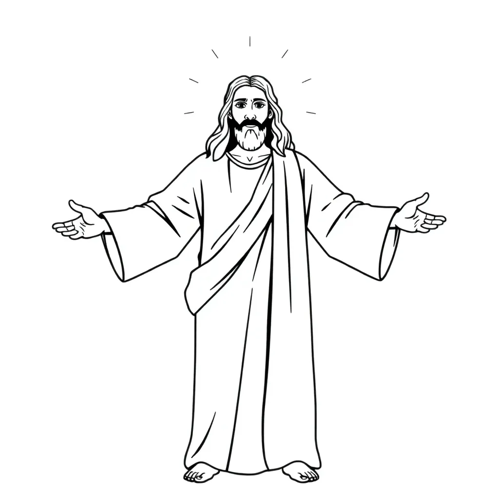Jesus coloring page