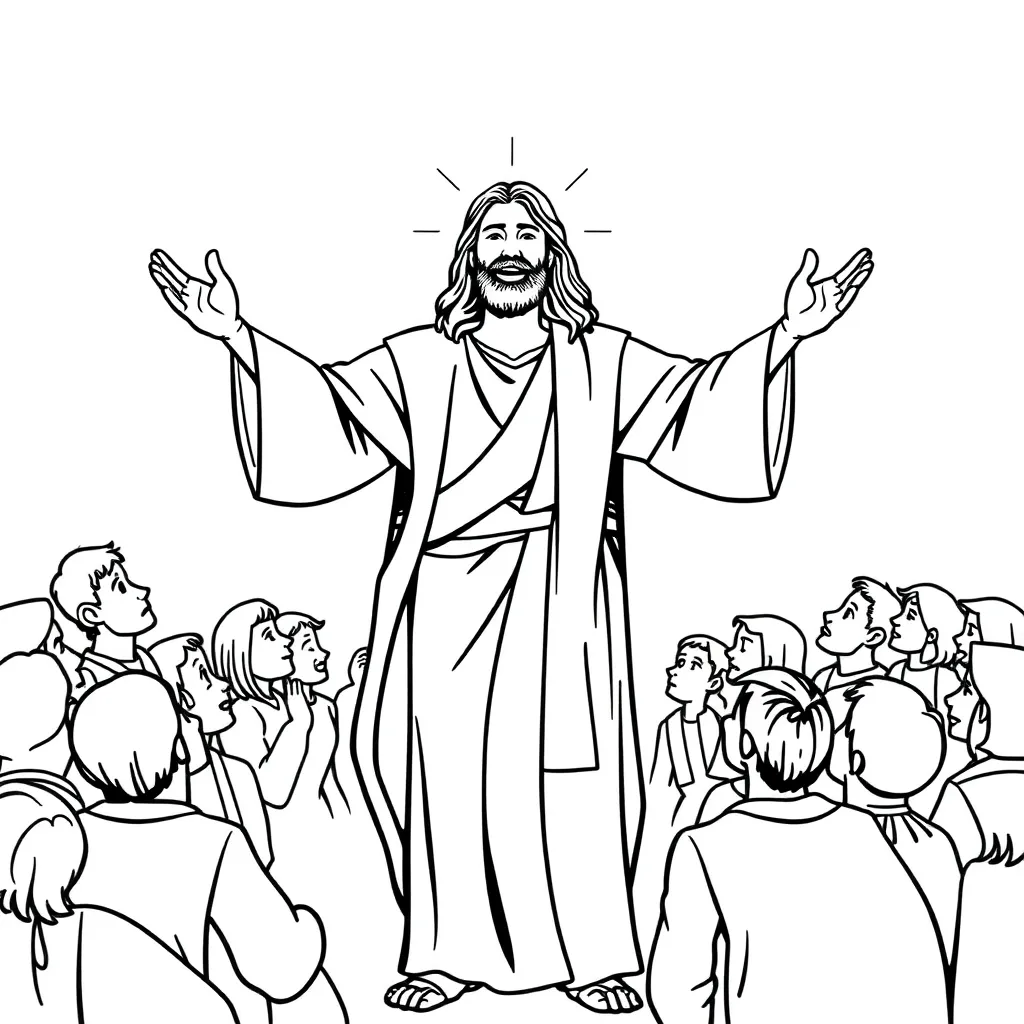 Jesus coloring page