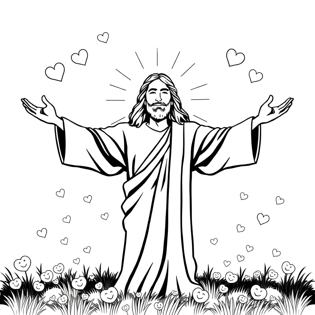 Jesus coloring page