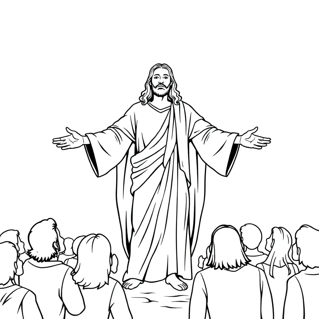 Jesus coloring page