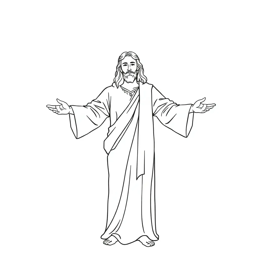 Jesus coloring page