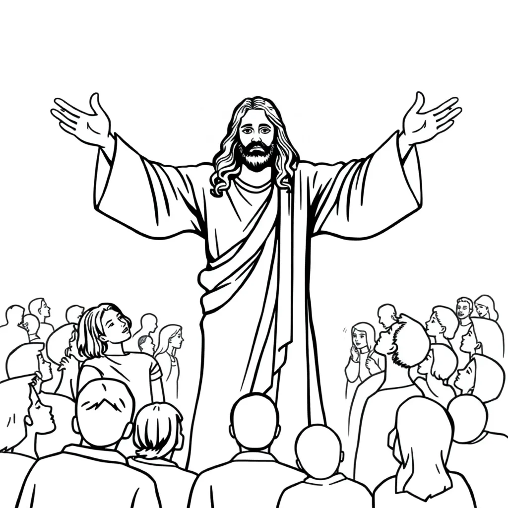 Jesus coloring page