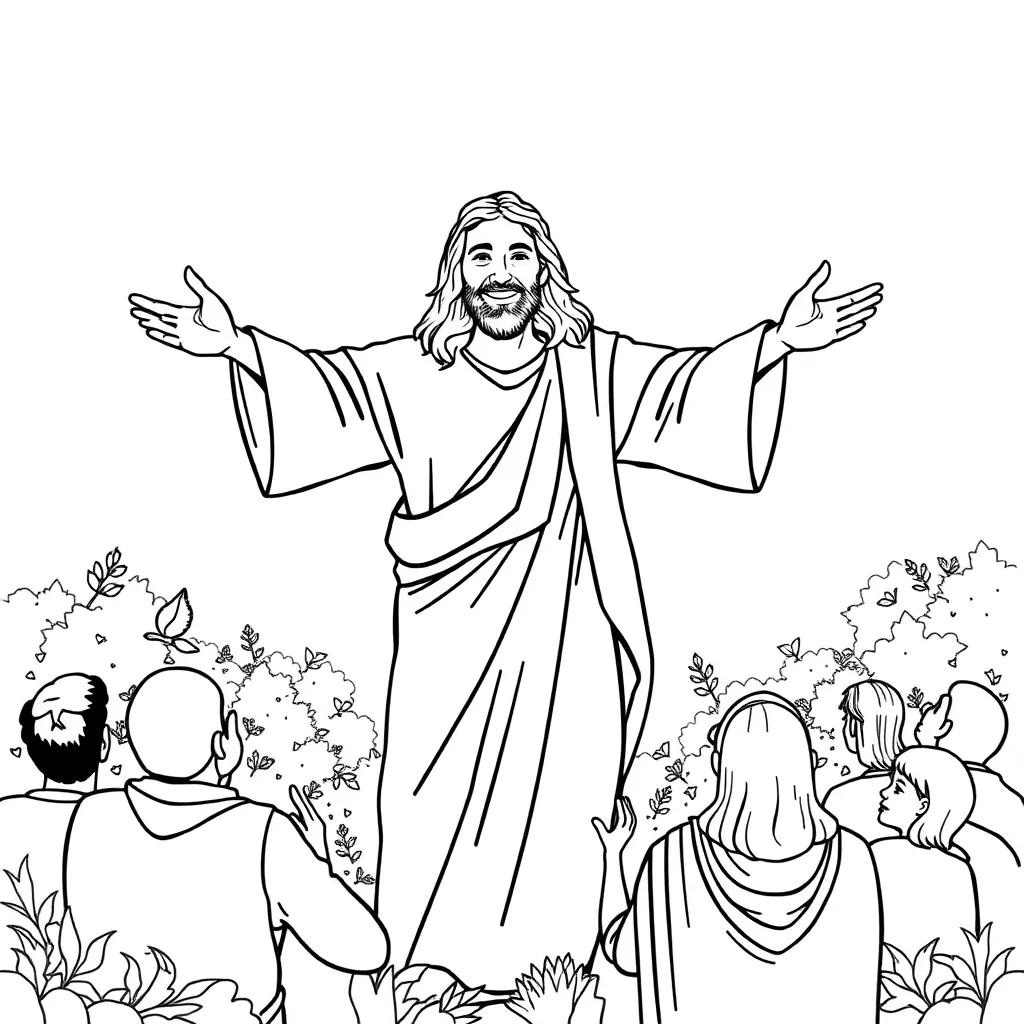 Jesus coloring page