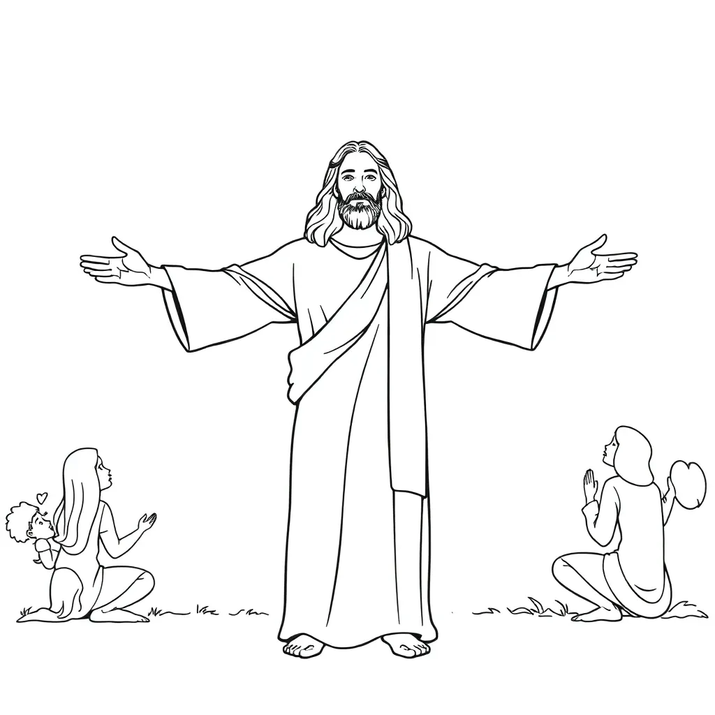 Jesus coloring page