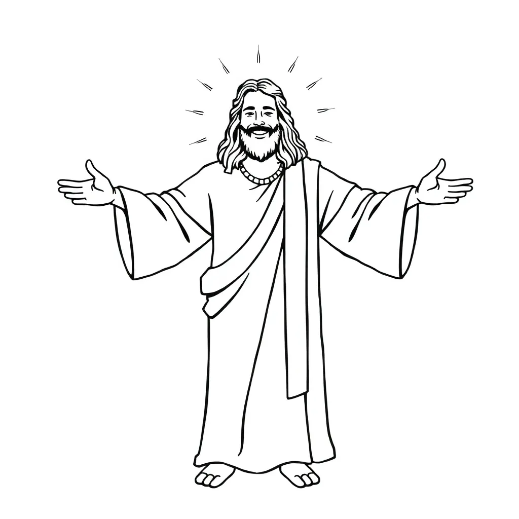 Jesus coloring page