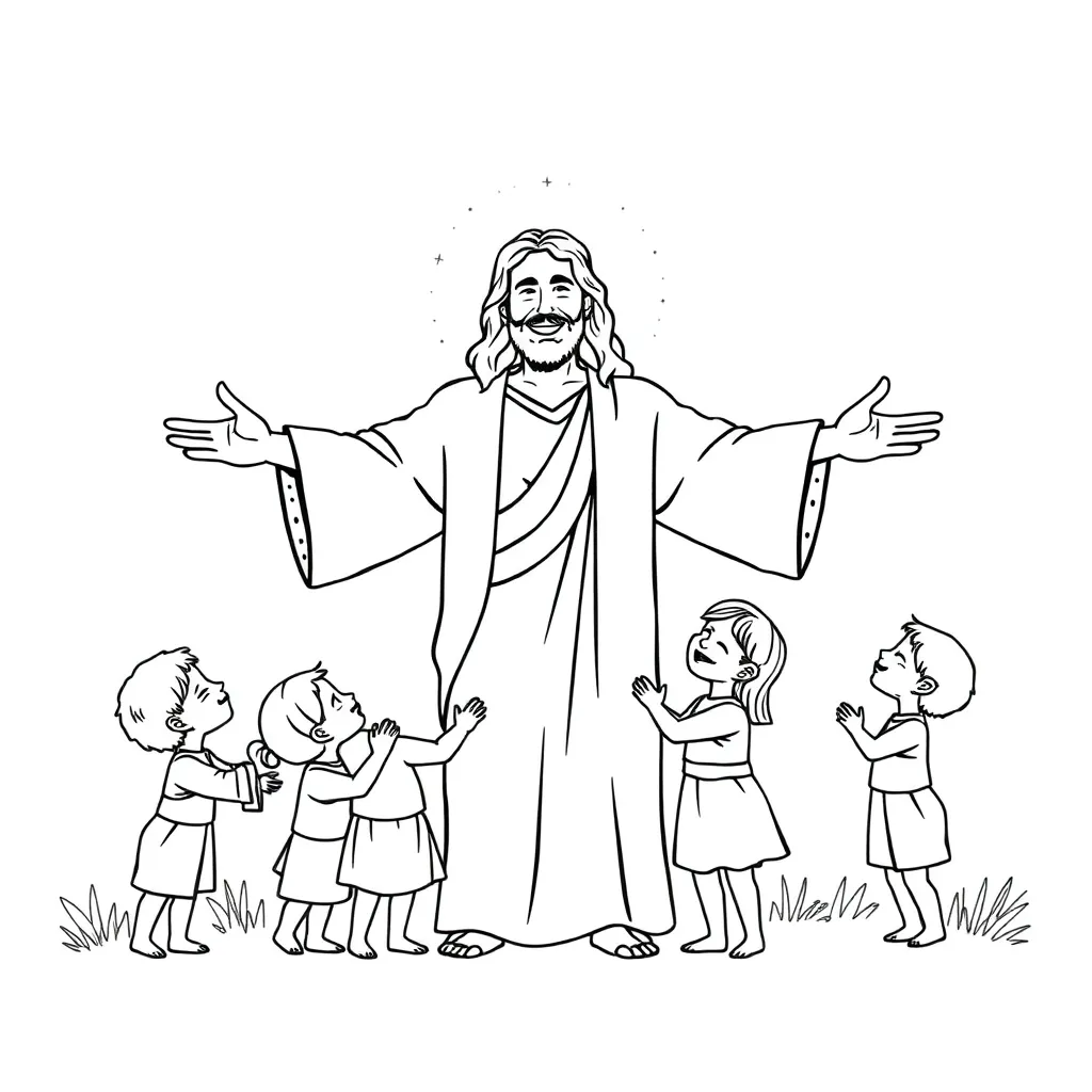Jesus coloring page