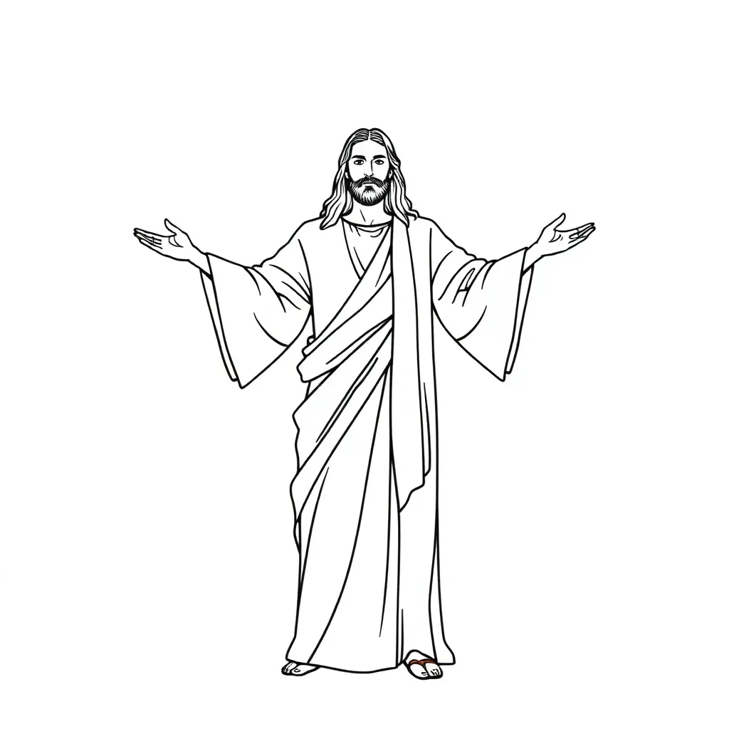 Jesus coloring page